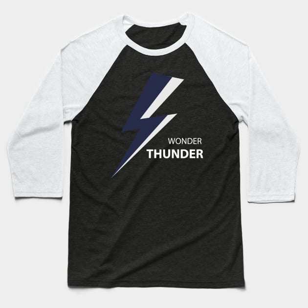 Thunder Baseball T-Shirt by dddesign